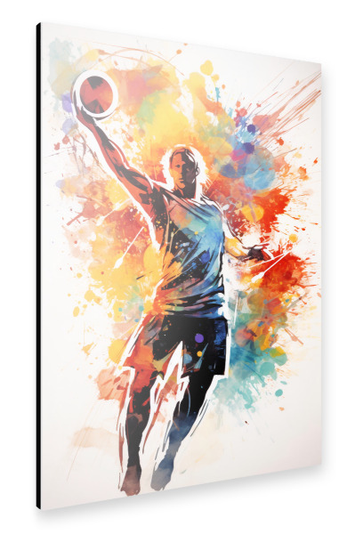 Alu-Dibond "Volleyball Watercolor 2 (matart)" 30x20 cm artboxONE