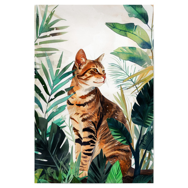 Poster 30x20 cm "Katzenleben C" artboxONE - Tiere - Katze,Katzen,Kätzchen,Tiere,Haustier,Illustration,Grafik,Kunst