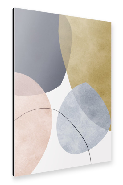 Alu-Dibond "Formen mit Ausdruck N" 30x20 cm artboxONE