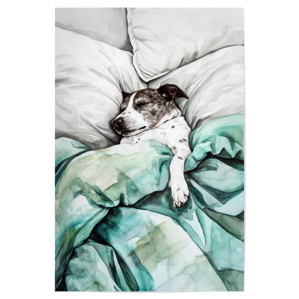Poster 30x20 cm "Hundeleben B" artboxONE - Tiere - Hund,Hunde,Tiere,Haustier,Illustration,Grafik,Kunst