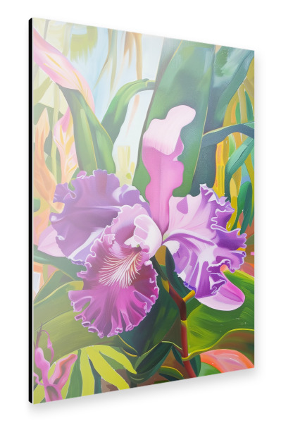Alu-Dibond "Violett Orchidee" 30x20 cm artboxONE