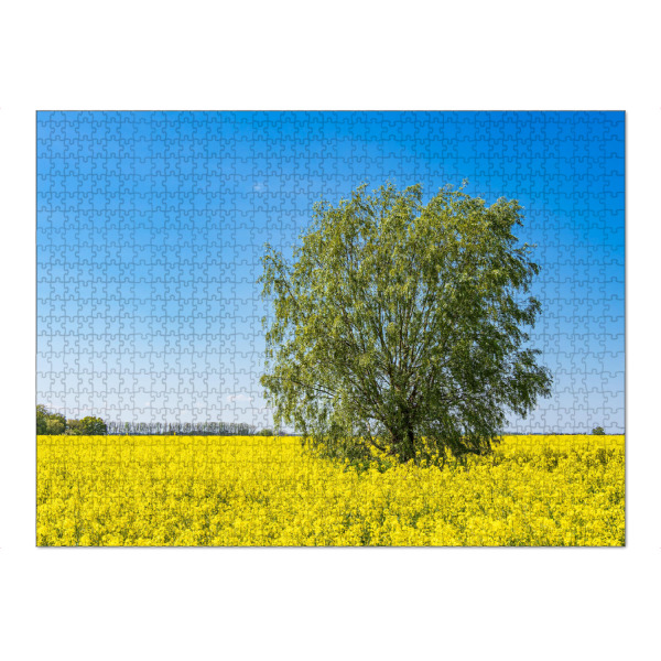 Puzzle Ravensburger "Baum und blühendes Rapsfeld" artboxONE - Natur,Reise