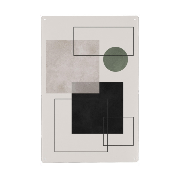 Holzbild "Formen mit Ausdruck J" artboxONE - Abstrakt,Geometrie