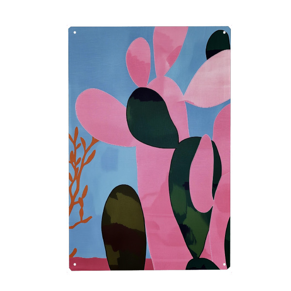 Holzbild "Kaktus - Liebe" artboxONE - Natur,Floral,Abstrakt