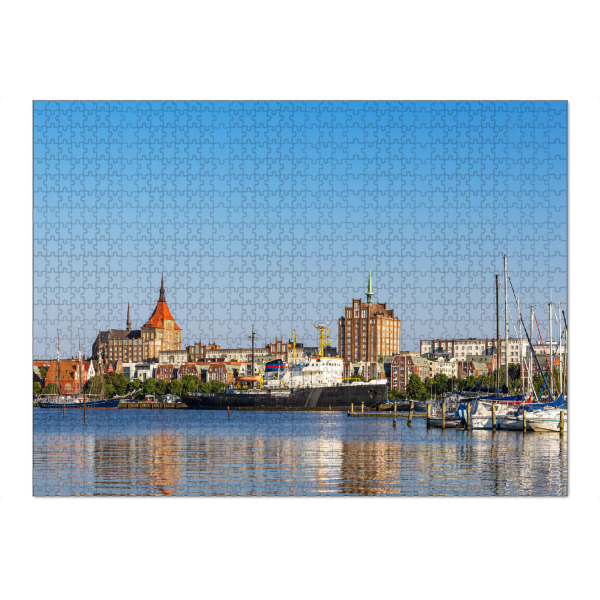 Puzzle Ravensburger "Warnowblick" artboxONE - Städte,Natur,Reise,Architektur