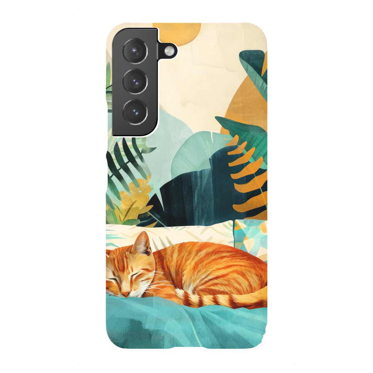 "Katzenleben J"für Samsung Galaxy - Premium-Case Handyhülle artboxONE