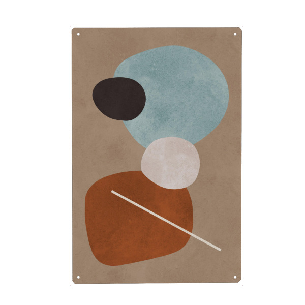 Holzbild "Formen mit Ausdruck F" artboxONE - Abstrakt,Geometrie