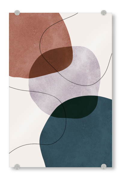 Acrylglasbild "Formen mit Ausdruck A" artboxONE - Abstrakt,Geometrie