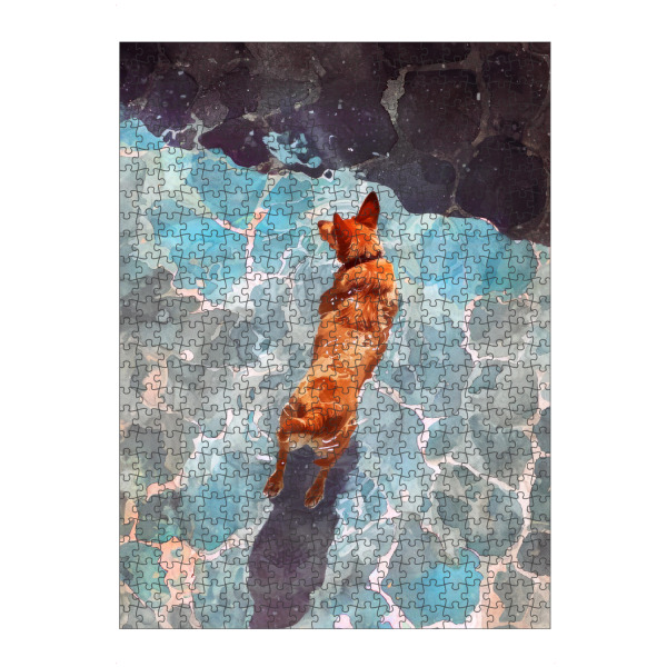 Puzzle Ravensburger "Hundeleben F" artboxONE - Tiere - Hund,Hunde,Tiere,Haustier,Illustration,Grafik,Kunst - Bild hund