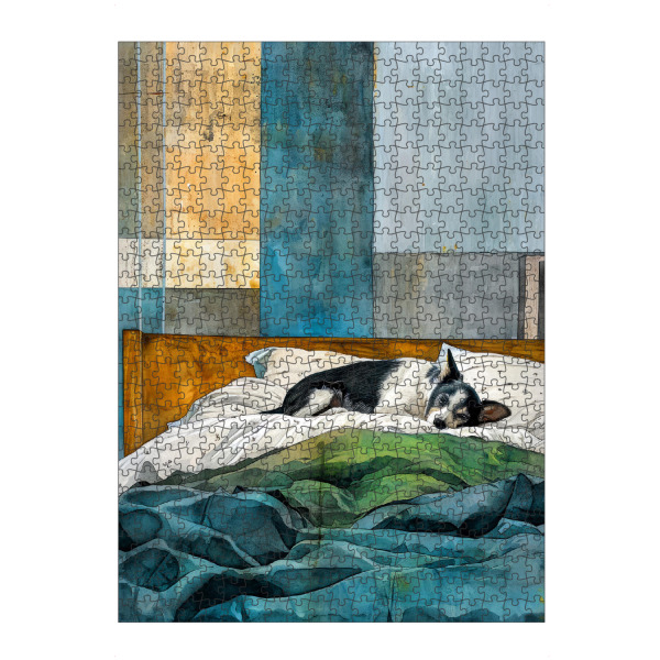 Puzzle Ravensburger "Hundeleben A" artboxONE - Tiere - Hund,Hunde,Tiere,Haustier,Illustration,Grafik,Kunst - Bild hund