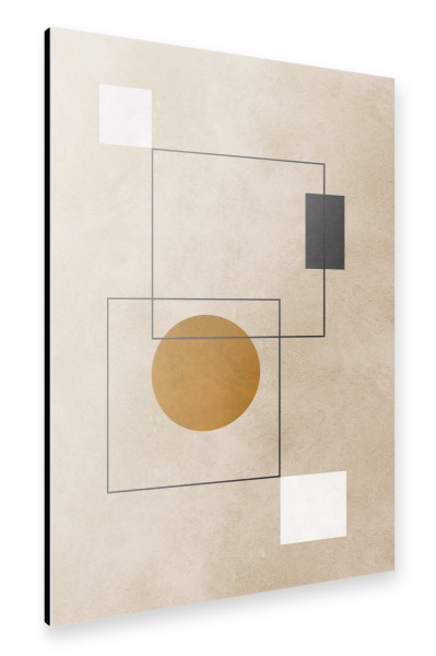 Alu-Dibond "Formen mit Ausdruck Q" 30x20 cm artboxONE