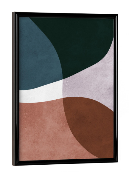 Poster mit schwarzem Rahmen "Formen mit Ausdruck P" artboxONE - Abstrakt,Geometrie