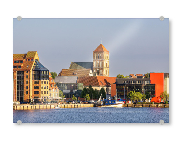 Acrylglasbild "Blick auf die Nikolaikirche" artboxONE - Städte,Reise,Architektur