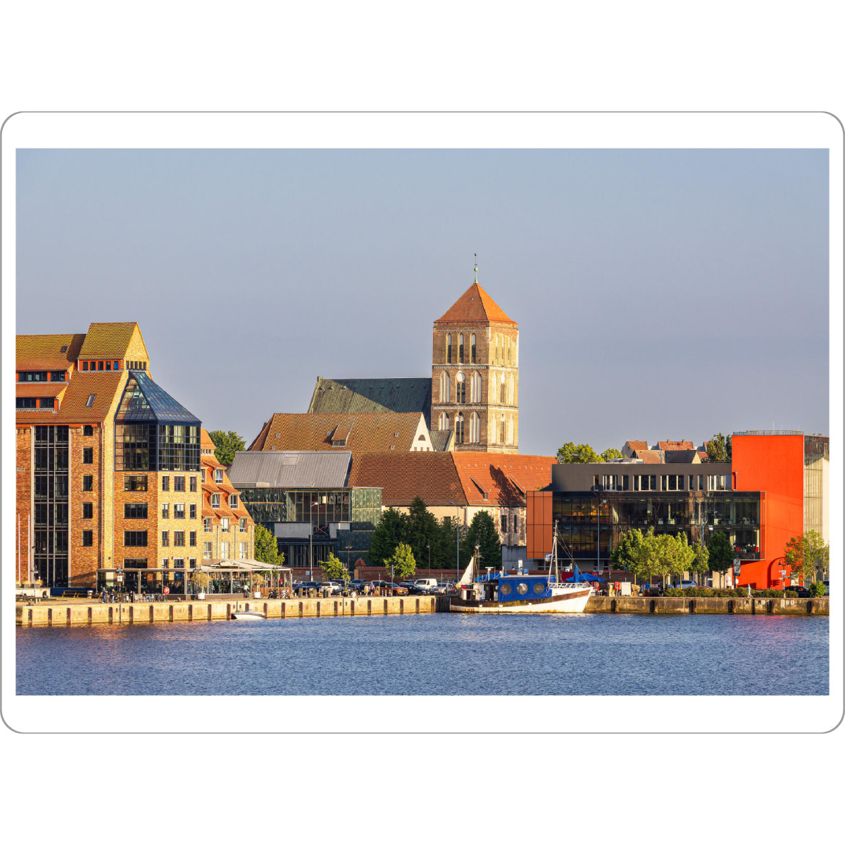 Tischset "Blick auf die Nikolaikirche" artboxONE - Städte,Reise,Architektur