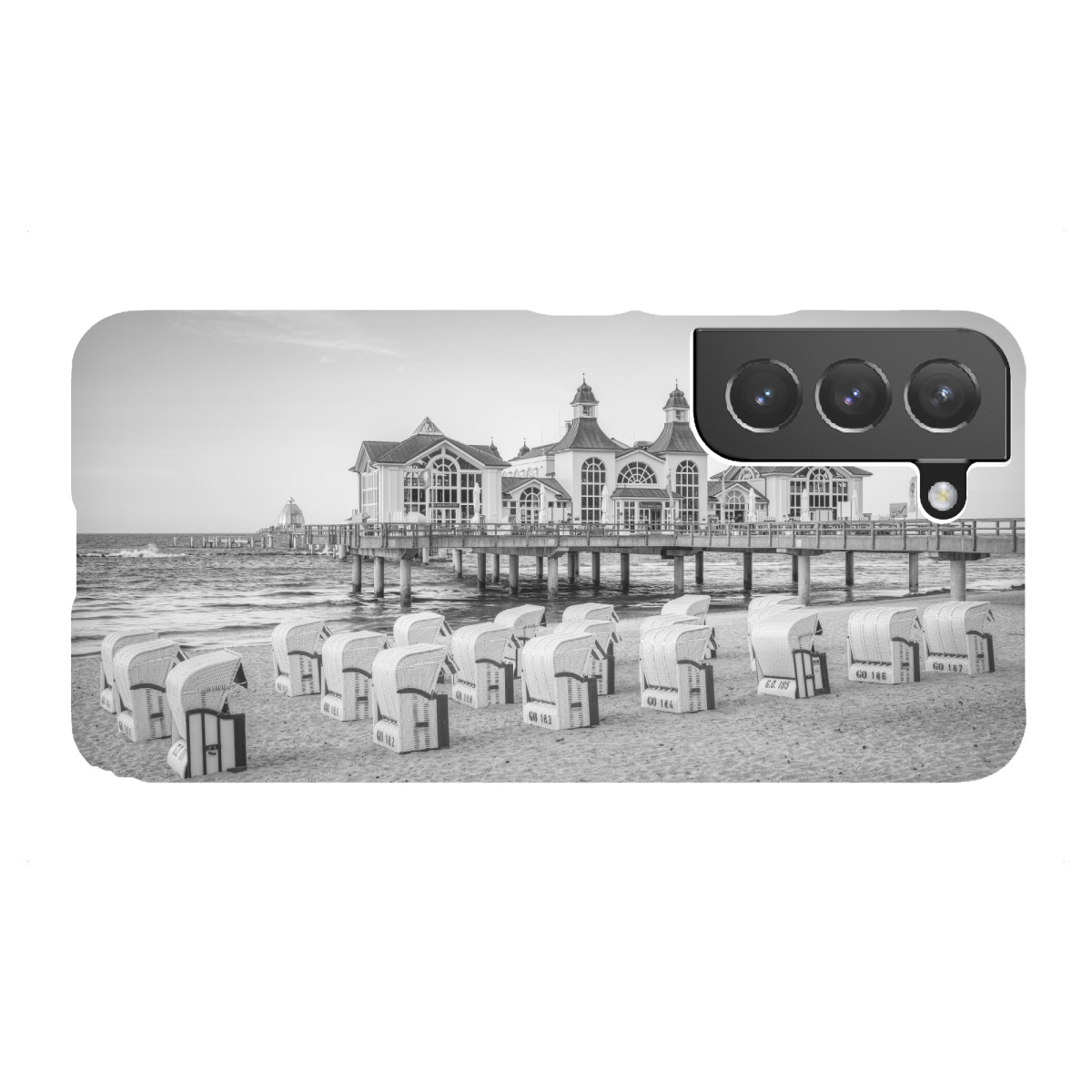 Samsung Galaxy "Seebrücke Sellin schwarz-weiß" Premium-Case Handyhülle artboxONE