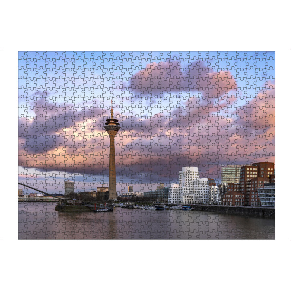 artboxONE Puzzle "Abendstimmung in Düsseldorf" artboxONE - Architektur,Städte / Düsseldorf