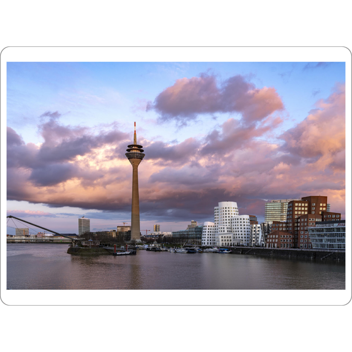 Tischset "Abendstimmung in Düsseldorf" artboxONE - Architektur,Städte / Düsseldorf