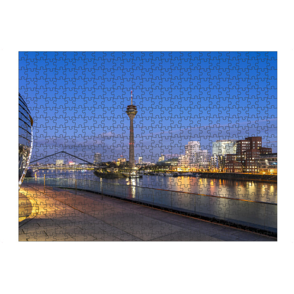 artboxONE Puzzle "Düsseldorf bei Nacht" artboxONE - Architektur,Städte / Düsseldorf