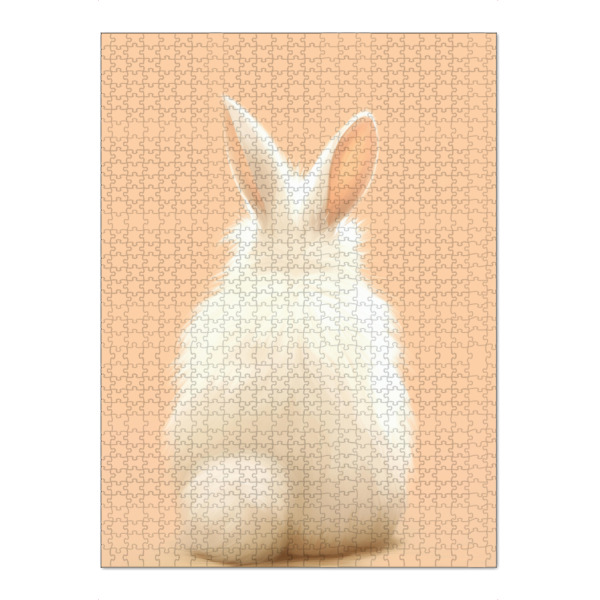 Puzzle Ravensburger "Weißes Kaninchen" artboxONE - Natur,Tiere,Liebe