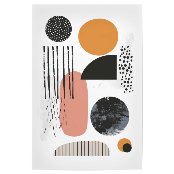 Poster 30x20 cm "Abstrakter Boho D" artboxONE - Abstrakt,Geometrie