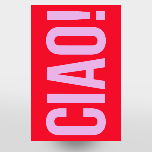 CIAO - colorful typography