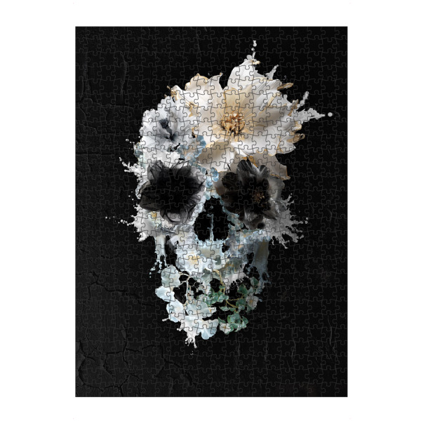 artboxONE Puzzle "Blütenspritzer" artboxONE - Natur,Floral,Abstrakt,Halloween - Schädel,Kunst,Illustration,Boho,Gothic,Künstler,Blume,Blumen