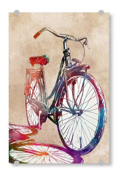 Acrylglasbild "Fahrradsport Sport C" artboxONE - Sport,Sport / Sommerspiele - Sport,Fahrrad,Fahrrad,Radfahren,Illustration