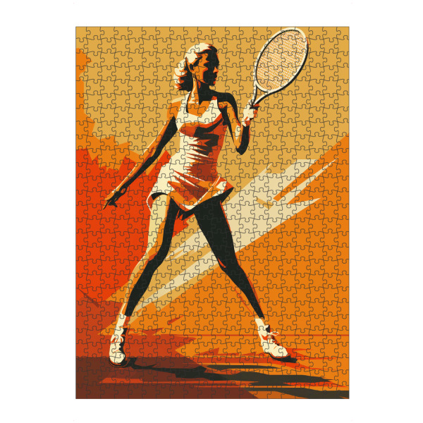 Puzzle Ravensburger "Tennis Vintage Retro (matart)" artboxONE - Sport
