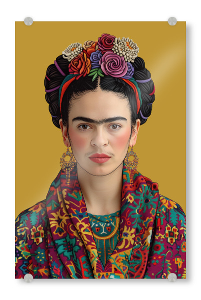 Acrylglasbild "Frida Klassisch-Elegant" artboxONE - Floral,Menschen,Fashion