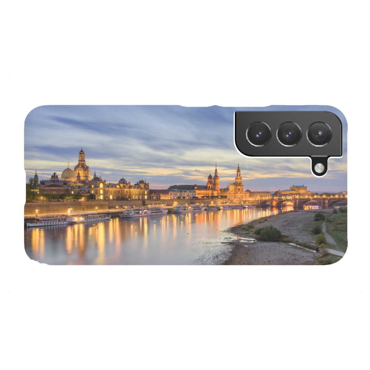 Samsung Galaxy "Dresden Skyline am Abend" Premium-Case Handyhülle artboxONE