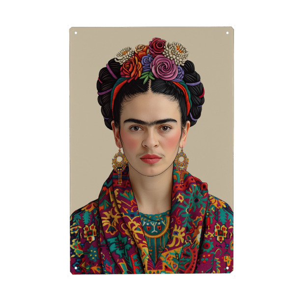 Holzbild "Frida Klassisch-Elegant-beige" artboxONE - Floral,Menschen,Fashion