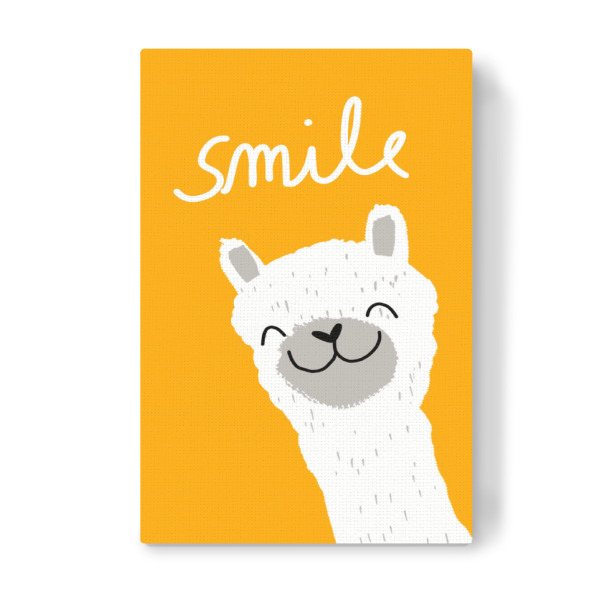 Leinwandbild "Smile Alpaka" artboxONE - Für Kinder,Tiere