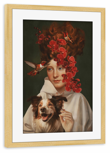 Poster mit Rahmen kiefer "Frühlingszeit von TAS Green" artboxONE - Natur,Floral,Tiere