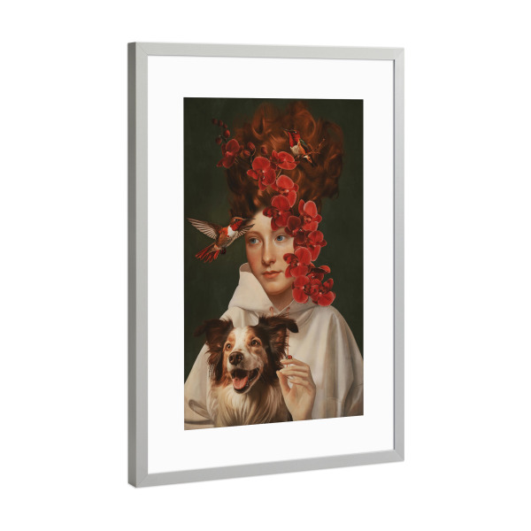 Poster mit Rahmen Silber "Frühlingszeit von TAS Green" artboxONE - Natur,Floral,Tiere