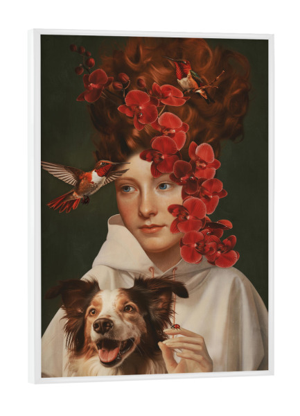 Poster mit weißem Rahmen "Frühlingszeit von TAS Green" artboxONE - Natur,Floral,Tiere