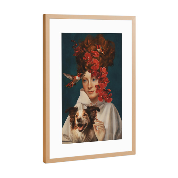 Poster mit Rahmen Kupfer "Frühlingszeit von TAS Blue" artboxONE - Natur,Floral,Tiere