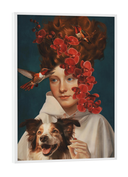 Poster mit weißem Rahmen "Frühlingszeit von TAS Blue" artboxONE - Natur,Floral,Tiere