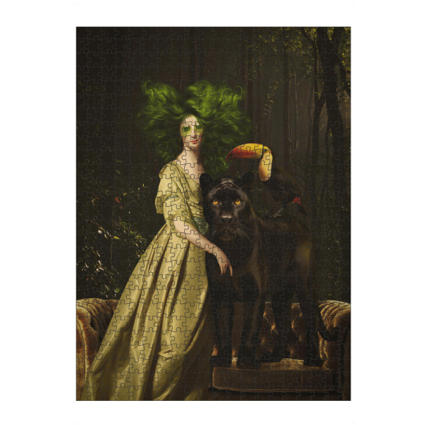 Puzzle Ravensburger "Willkommen im Dschungel von TAS" artboxONE - Natur,Tiere,Abstrakt