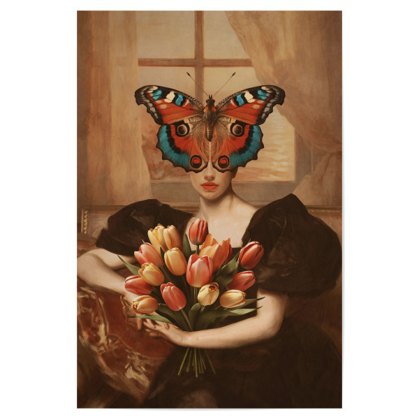 Poster 30x20 cm "Floral Home von TAS" artboxONE - Natur,Floral,Tiere