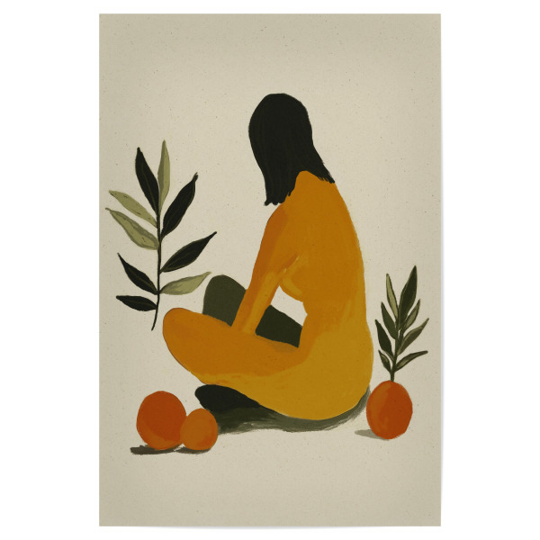 Poster "Die Frucht Prinzessin" artboxONE - Floral,Menschen,Für Mama