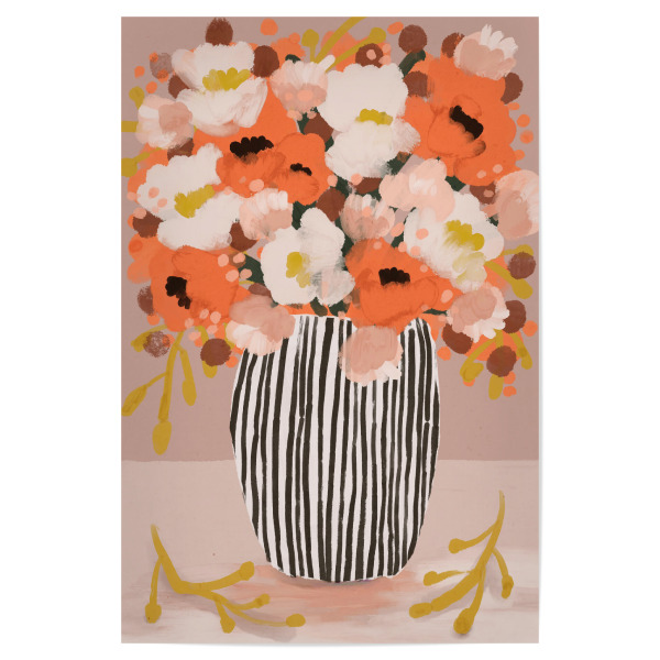 Poster "Pastelle Blumen Impression (zehn)" artboxONE - Floral,Abstrakt,Für Mama