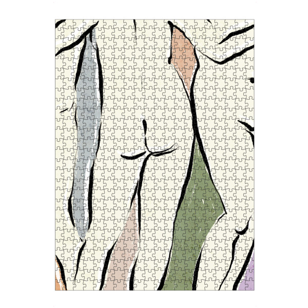 Puzzle Ravensburger "Im Badehaus" artboxONE - Abstrakt,Menschen,Für Mama