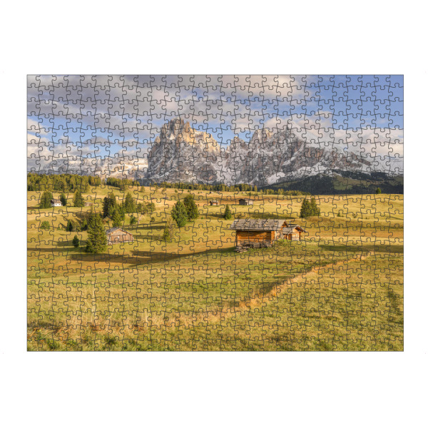 Puzzle Ravensburger "Die Seiser Alm im Herbst" artboxONE - Natur,Reise,Reise / Länder