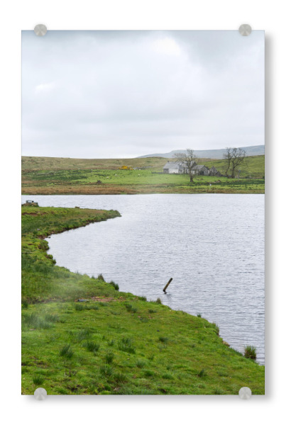 Acrylglasbild "Loch Thom und Haus in Schottland" artboxONE - Natur,Architektur,Reise / Länder