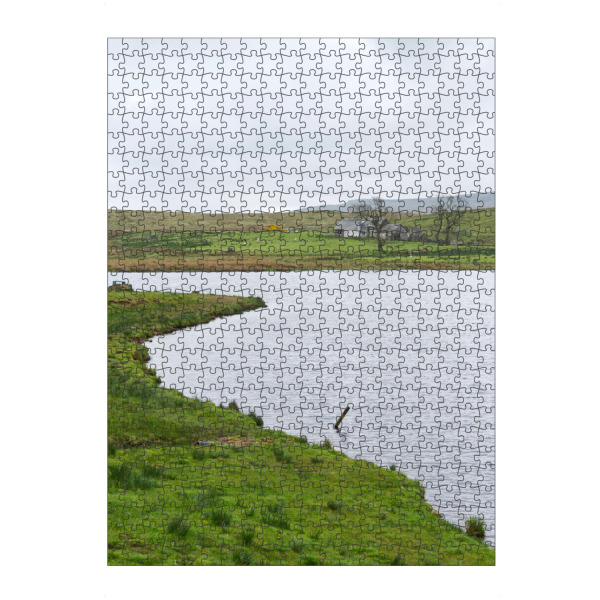 Puzzle Ravensburger "Loch Thom und Haus in Schottland" artboxONE - Natur,Architektur,Reise / Länder