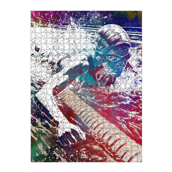 artboxONE Puzzle "Schwimmsport Kunst D" artboxONE - Sport,Sport / Sommerspiele - Schwimmen,Schwimmbad,Schwimmer,Sport,Grafik - Bild schwimmen