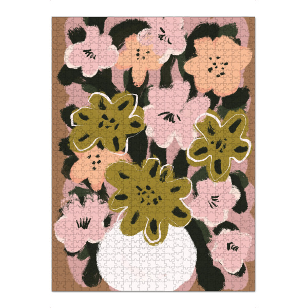 Puzzle Ravensburger "Pastelle Blumen Impression(Sieben)" artboxONE - Floral,Abstrakt,Für Mama