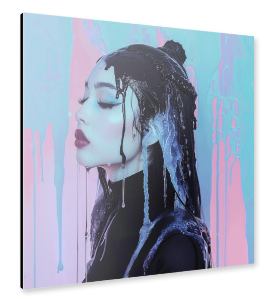 Alu-Dibond "SCHMELZENDES EIS" 30x30 cm artboxONE