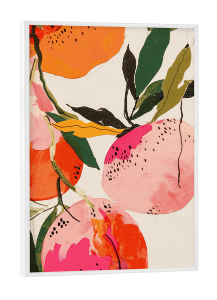 Poster mit weißem Rahmen "Fresh Fruits (Vier)" artboxONE - Natur,Abstrakt,Für Mama