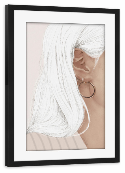 Poster mit Rahmen schwarz "Jewellery" artboxONE - Menschen,Fashion